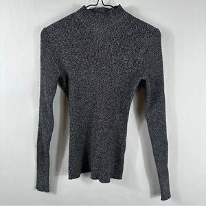 NWT H&M Mock Neck Lightweight Gray Women's Sweater | Size Small